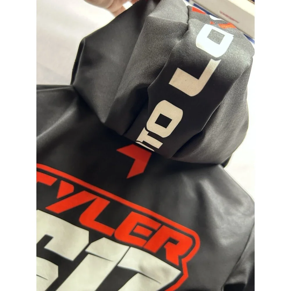 Moto Loco YL Kids Black Softshell Motorcycle Dirt Bike Racing Jacket “Tyler 617”